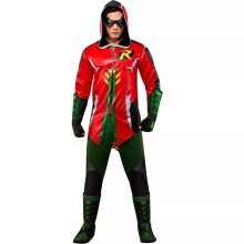 (M, Multicoloured) DC Comics Mens Deluxe Robin Costume