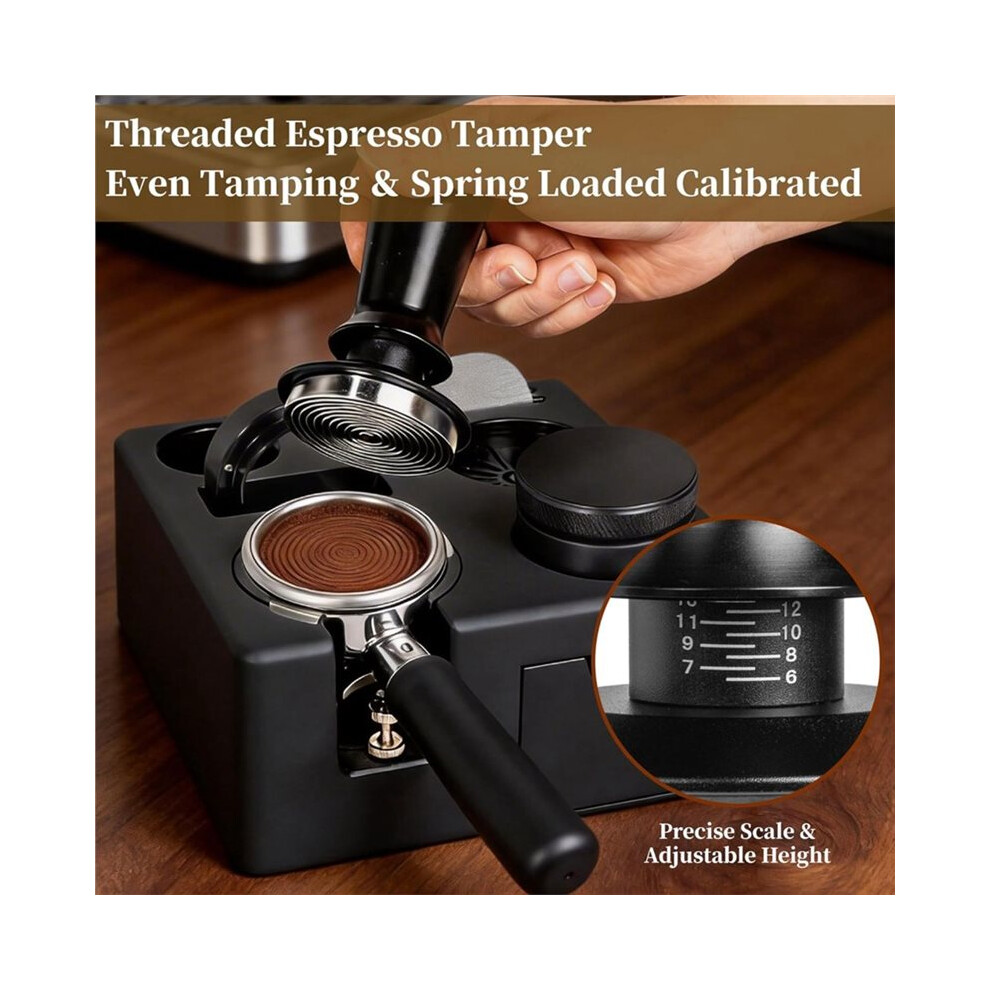 9 Pcs Espresso Accessories Kit With Tamper Station,Tamper, Wdt Tool, Distributor, Coffee Tamper Set For 51Mm Portafilter 6031947276207