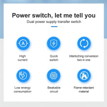 TOMZN TO219G  MTS 2P 63A 400V- AC 50/60Hz Dual Power Manual Transfer Isolating  Interlock Generator City Power PV