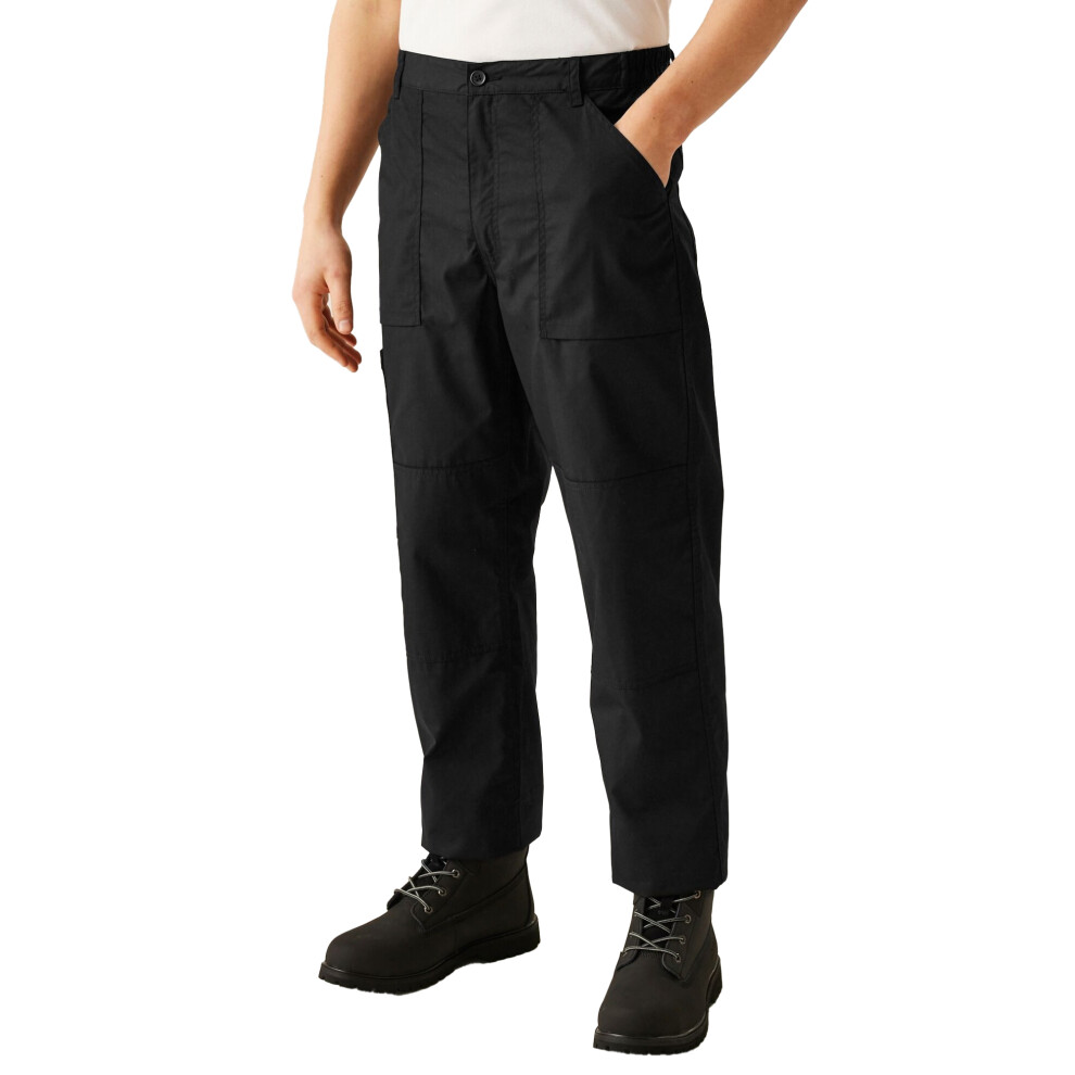 Regatta (42W X Short, ) Mens New Lined Action Trouser (Short) / Pants Black