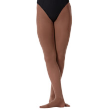 (11-13 Years, Mocha Brown) Silky Dance Girls High Performance Convertible Toe Dance Tights