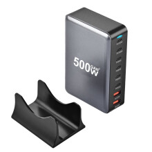 Wtyczka EU 500 w, Szybka Ładowarka USB GaN, Wieloportowa, Stacja Ładowania Stacjonarnego dla , dla , dla , dla Macbooka PD Typu C