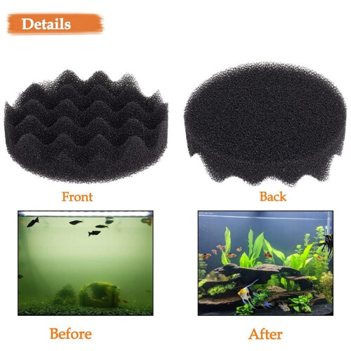 8-Pack Skumfilterdynor för Fluval FX4 FX5 FX6 Behållarfilter Skumdynor för Akvarier 1
