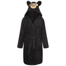 (11-12 Years, Black) Keanu Childrens/Kids Gorilla Head Cotton Dressing Gown