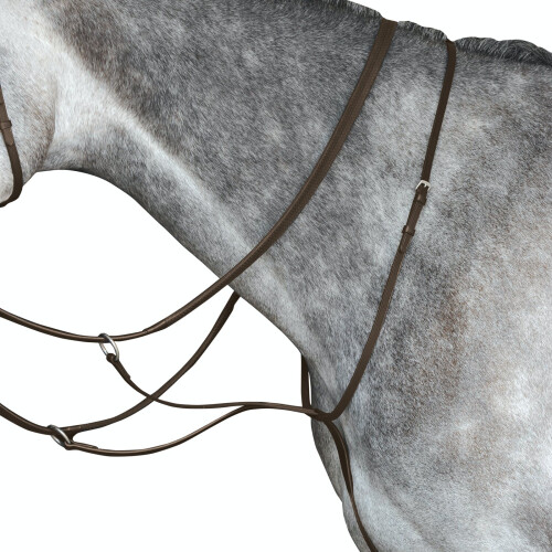 (Cob, Brown) Collegiate Leather Running Martingale IV
