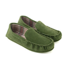 (11 UK, Olive) Eastern Counties Leather Mens Harris Suede Moccasins