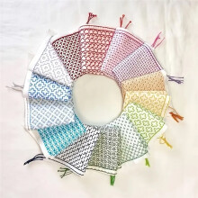 24-Teiliges 3D-Prägefolder-Set, Stickmuster-Vorlage, Handquilting für DIY-Scrapbooking und Papierbasteln