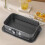 Rectangular Cake Pan with Removable Bottom, Carbon Steel Baking Tin for Cheesecake, Tiramisu, Mousse, Dishwasher Safe 5