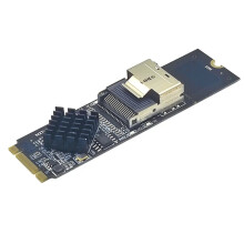 M.2 NVMe auf SFF-8087 SATA3 Erweiterungskarte - -SAS/-Laufwerksadapter