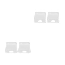 4Stk Selbstklebende Außen Steckdosenschutzbox Transparent