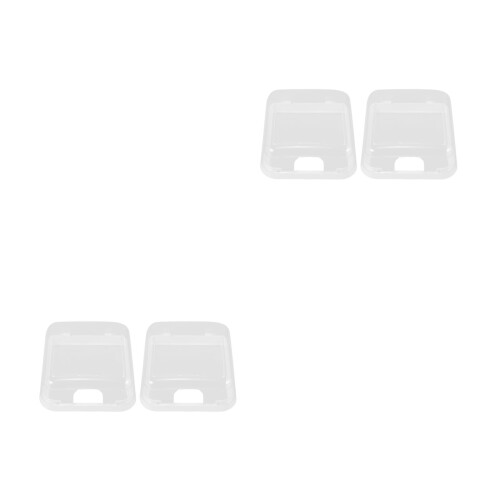 4Stk Selbstklebende Außen Steckdosenschutzbox Transparent