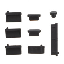 9Sets Schwarz Silikon Laptop Schutz Stopper Für Computer Ports Zuhause