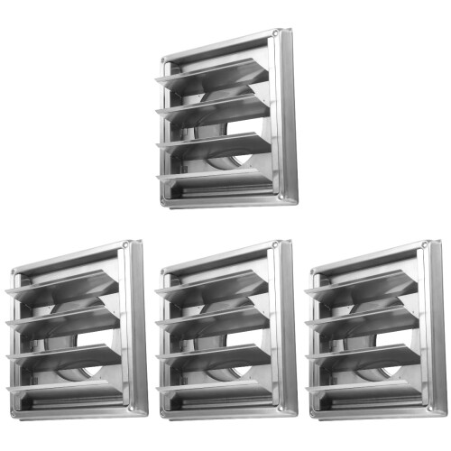 4Stk Außen Ventilator Abdeckung Louver Lüftung