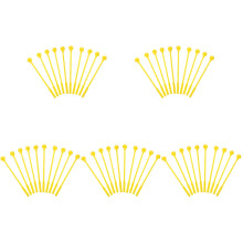 50Pcs Yellow Drumsticks for Beginners Durable Musical Mallets