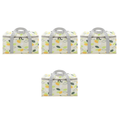 4Pièces Portable Isolation Aliments Vert Clair Pour Pique-