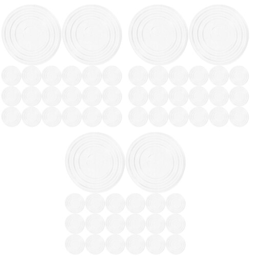 300Pièces Coupelles Pieds Usage Maison PVC Transparent