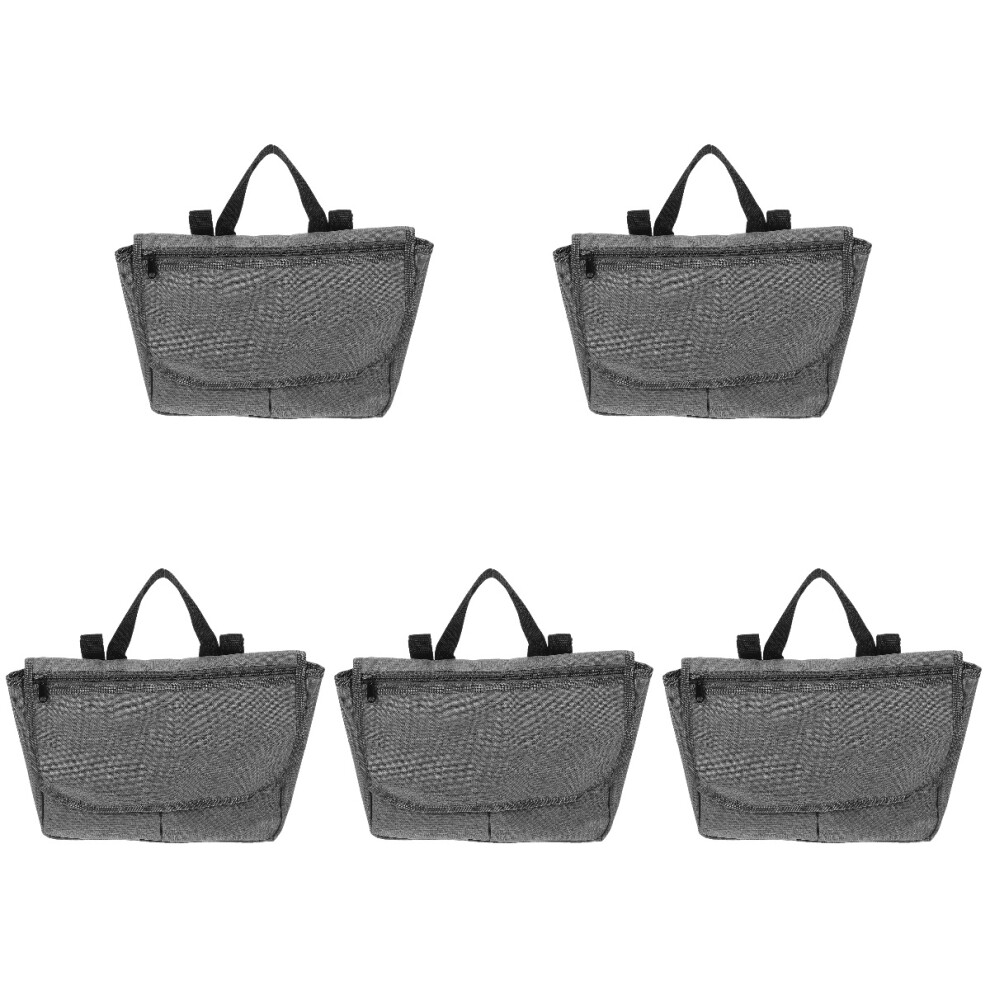 Artibetter 5Pcs Large Capacity Grey Wheelchair Organizer Bags For Seniors