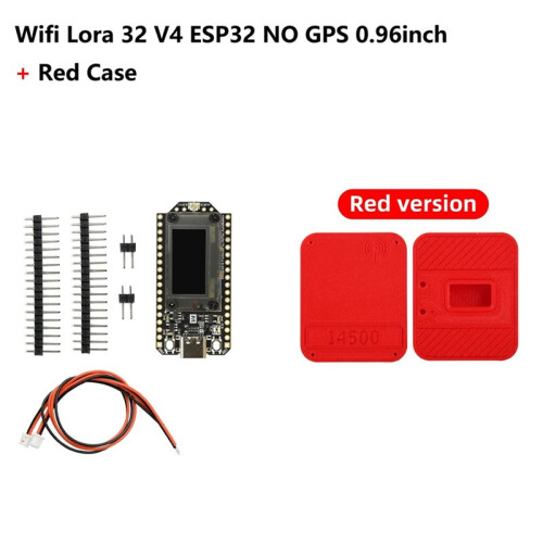 Meshtastic Heltec V4 0.96inch OLED Solar Powered LoRa 32 Dev-Board SX1262 WiFi BLE Low Power for IoT with Case A 1