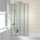 NES Home Nes Home 800 x 1400 mm Chrome Frame 4 Fold Door Bath Shower Screen 2
