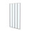 NES Home Nes Home 800 x 1400 mm Chrome Frame 4 Fold Door Bath Shower Screen 5