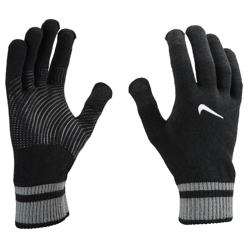 Nike (L, ) Mens Gripped Knitted Gloves Black