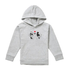 (9-11 Years, Athletic Heather) Mickey Mouse Childrens/Kids Sketch Heather Hoodie
