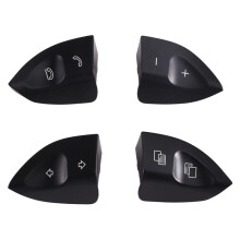 Car Left Right Steering Wheel Buttons for - S-Class W220 1998-2005 CL W215 1999-2006 Black