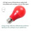 1W Darkroom Safe Light LED Bulb - E27 Socket Red Lamp for Film/Slide Processing with Analog Photography US Plug 5