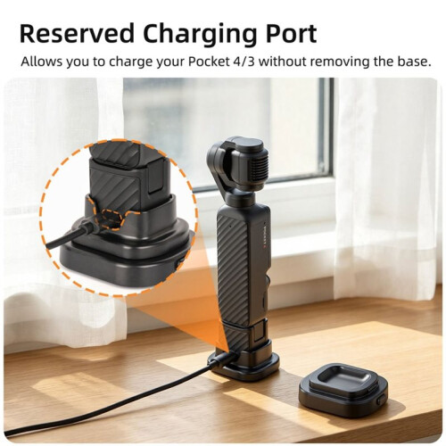 Desktop Car Stand Base Holder for  Osmo Pocket 4 Stable Support Bracket Mount for Pocket 3 Camera Gimbal B 2