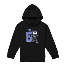 (12-13 Years, Black) Black Panther Childrens/Kids Cute 5th Birthday Hoodie