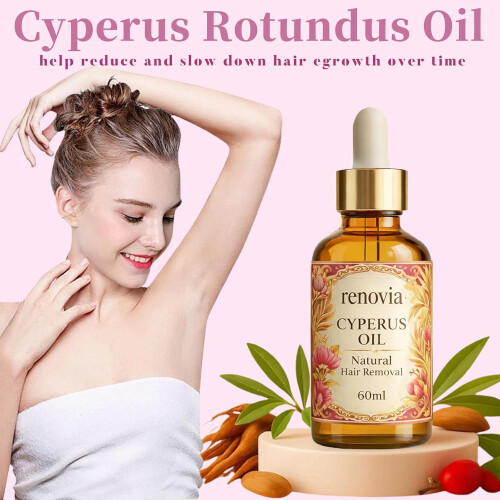 (1PC, -) Λάδι Cyperus Rotundus για αποτρίχωση, ενυδατώνει & καταπραΰνει, για όλους τους τύπους 1