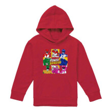(9-11 Years, Red) Power Rangers Childrens/Kids Group Box Pullover Hoodie