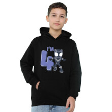 (9-11 Years, Athletic Heather) Black Panther Childrens/Kids Cute Hoodie