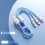 10A super fast charging data cable three-in-one suitable for Apple Huawei Android Typec one-to-three car charging cable_M 2