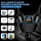 120W Car Cigarette Lighter Multi Socket, Car Multi-Socket Lighter Extension, Double Cigarette Adaptor Charger with LED VoltmeterPhone GPS Dash Ca_M 4