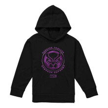 (9-11 Years, Black) Black Panther Childrens/Kids Scratch Pull Over Hoodie