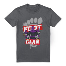 (3XL, Charcoal) Teenage Mutant Ninja Turtles Unisex Adult Foot Clan 84 T-Shirt