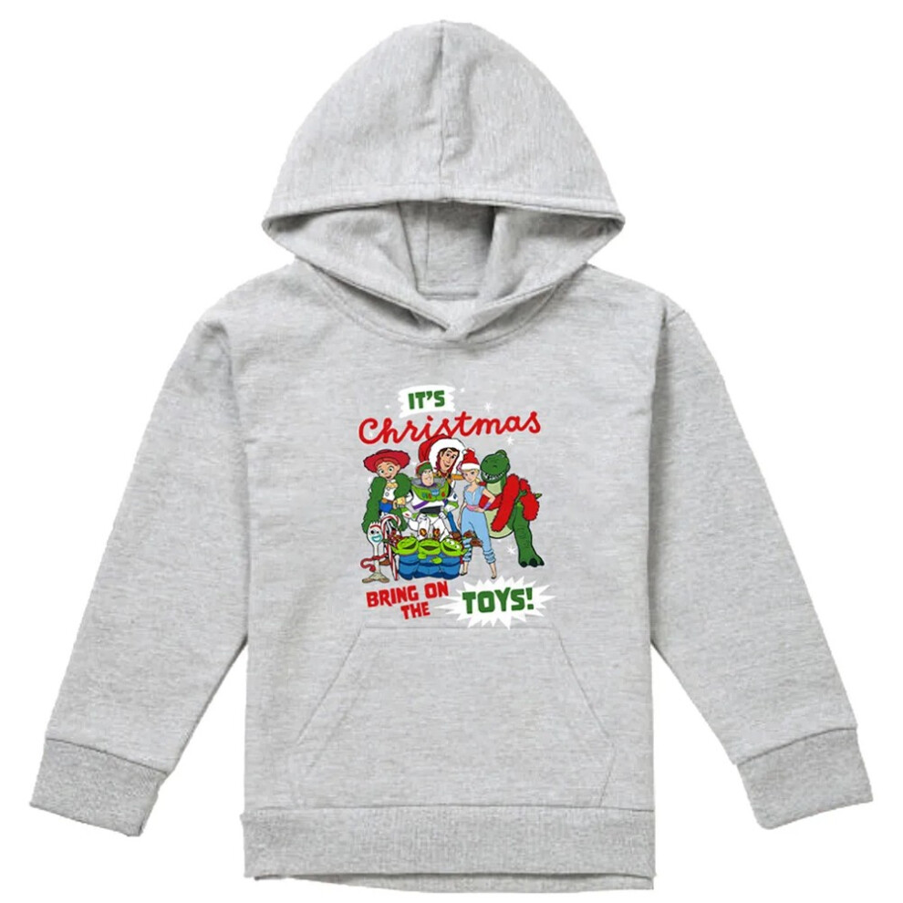 Toy Story (5-6 Years, Athletic Heather) Childrens/Kids Group Heather Pullover Hoodie Multicoloured