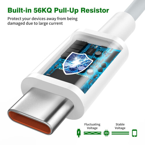 6A data cable typec suitable for Huawei data cable VIVOPPO Xiaomi Honor Redmi mobile phone super fast charging_M 2