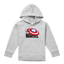(5-6 Years, Athletic Heather) Captain America Childrens/Kids The First Avenger Heather Pull Over Hoodie