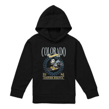 (7-8 Years, Black) Disney Childrens/Kids Colorado Mickey Mouse Skiing Pullover Hoodie