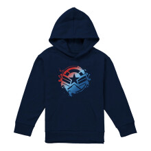 (5-6 Years, Navy) Captain America Childrens/Kids Gradient Shield Pull Over Hoodie