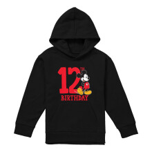 (9-11 Years, Black) Disney Childrens/Kids Mickey Mouse Shirt 12th Birthday Hoodie