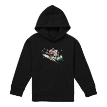 (12-13 Years, Black) Disney Childrens/Kids Sledding For Christmas Mickey Mouse & Minnie Mouse Hoodie