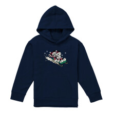(5-6 Years, Navy) Disney Childrens/Kids Sledding For Christmas Mickey Mouse & Minnie Mouse Hoodie