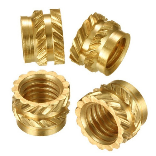 50Pcs 3D Printing Model Insert Nut, Knurled Brass Nut, Injection Molding Insert Nut for 3D Printer Voron 2.4 Etc (M3) 2
