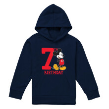 (5-6 Years, Navy) Disney Childrens/Kids Mickey Mouse Shirt 7th Birthday Hoodie