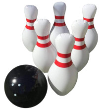 1 Set Riesen-Aufblasbares Bowling-Set für Kinder, Gartenspiel, Aufblasbarer Bowlingball, Spielzeugball, Kinderspielzeug