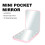 Pocket Mirror, LED Compact Travel Makeup Mirror with Light for, 2-Sided, Portable, Folding,Handheld,Small Lighted Mirror 3