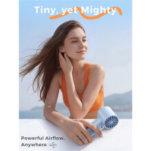 Handheld Portable Fan 6-Speed Powerful Personal Fan Rechargeable Battery Pocket Turbo Fan with LED Display B